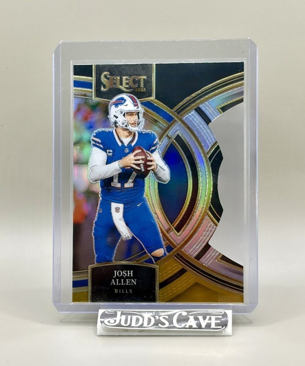 🚨 2023 Panini Select Josh Allen Premier Prizm Diecut Black & Gold #200 Bills 🏈